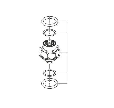 Роторная группа для Sirona T3/T4 Racer c ключом (SN от 800000)