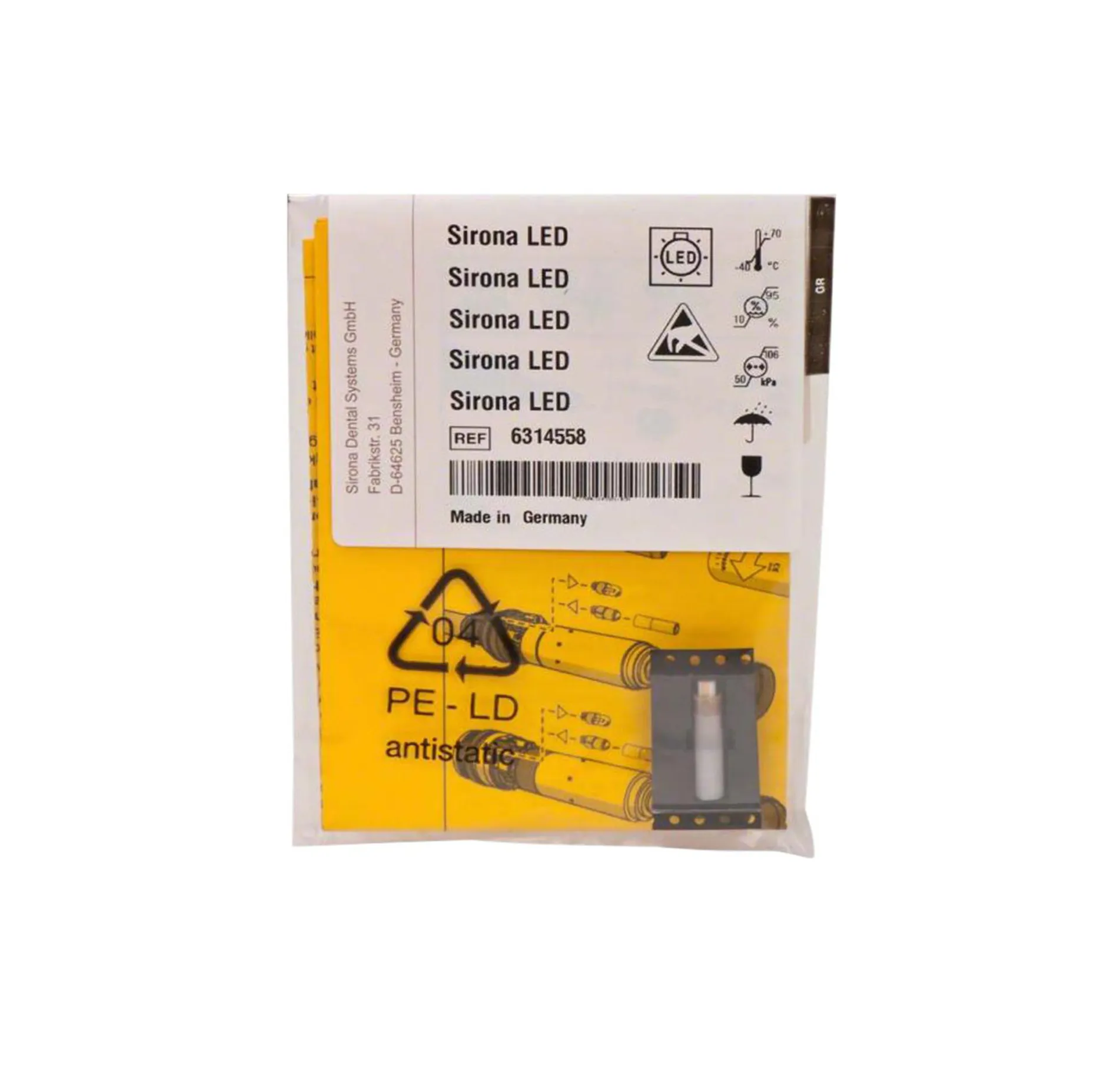 Светодиодная лампочка Sirona для быстросъемного соединения Sirona Quick Coupling R (LED)/микромоторов BL/SL